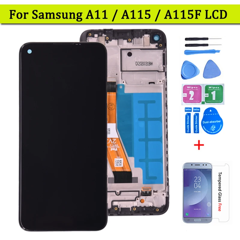 Для Samsung Galaxy A11 SM A115F ЖК дисплей с сенсорным экраном в сборе для A115F/DS экран|Экраны