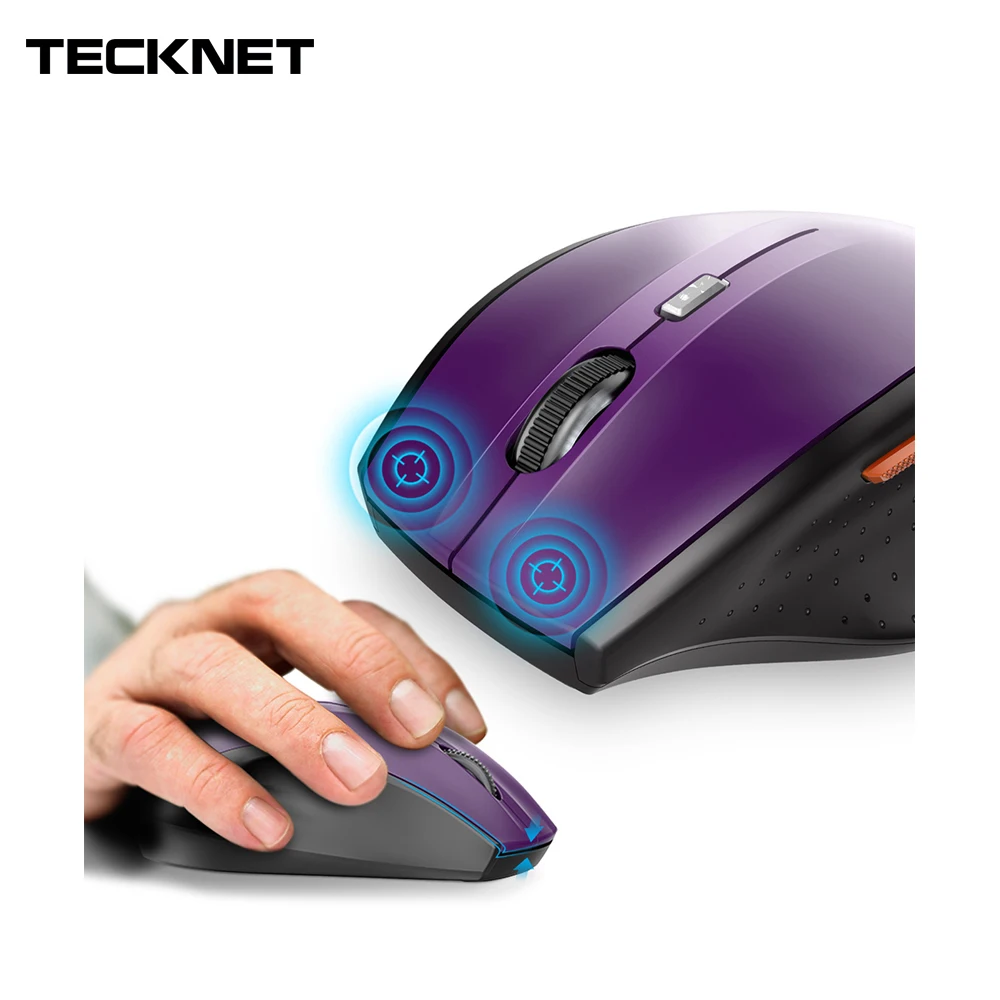 TeckNet Wireless Mouse 800dpi 1200dpi 1600dpi 2000dpi 2400dpi Adjustable with Nano Receiver For Laptop Gaming Computer |