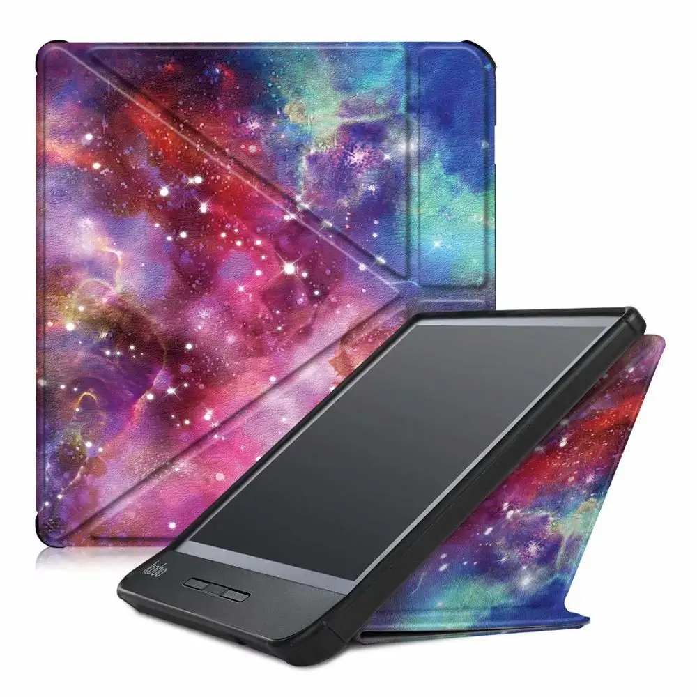 

transformers Folding Cover For Kobo Libra H2O 7 inch E-book 2019 Stand Case Magnetic Cover For kobo libra h2o case