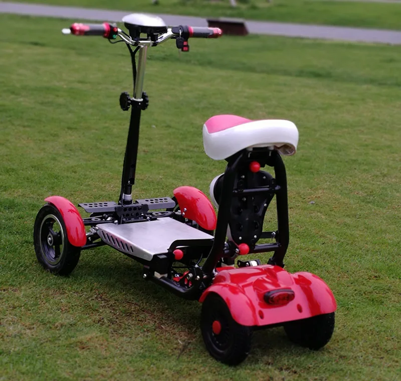 

New creative electric scooter foldable bike folding scooter nice exclusive smallest 4wheel scooter with two seats kids and adult
