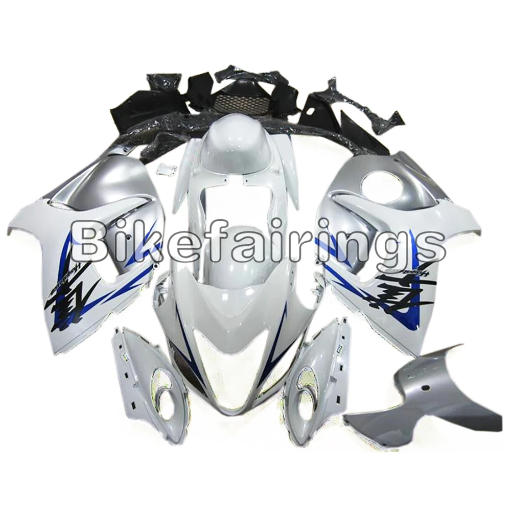 Серебристо-синий и белый рамы кузова для Suzuki GSXR1300 2008 09 10 11 12 13 14 15 2016 GSXR 1300 Hayabusa ABS