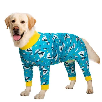 

Pet Big Dog Thin Clothes All-inclusive Four-legged Bodysuit Home Pajamas Female Dog Nursing Belly Weaning Sterilization Clothes