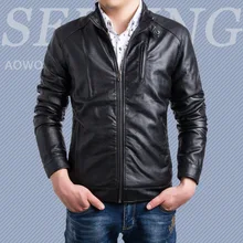 Прямые поставки aowofs официальный подлинный продукт Англия Мужская Мода Локомотив стиральная бутик Slim Fit кожаная куртка Y055
