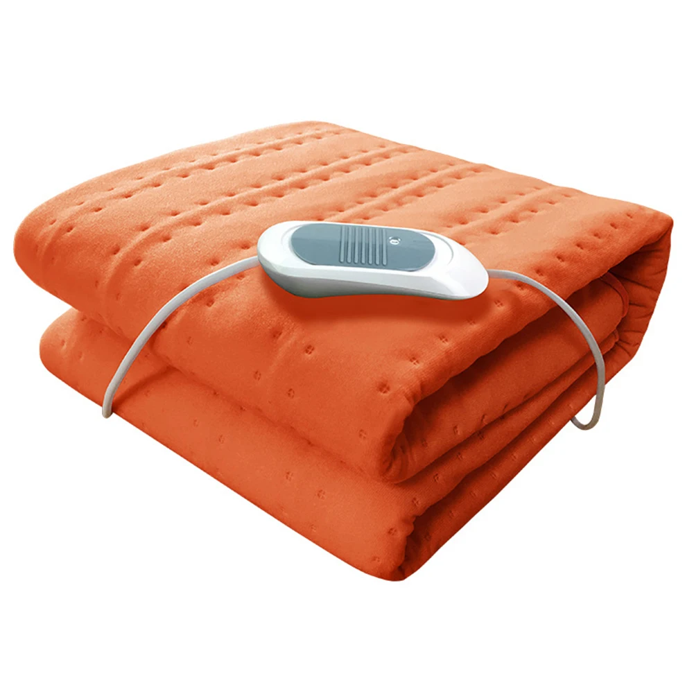 

Electric Blankets Home Use Practical Mat Single Adjustable Temperature Timing Control Artificial Velvet Mattress Warm Heater Pad