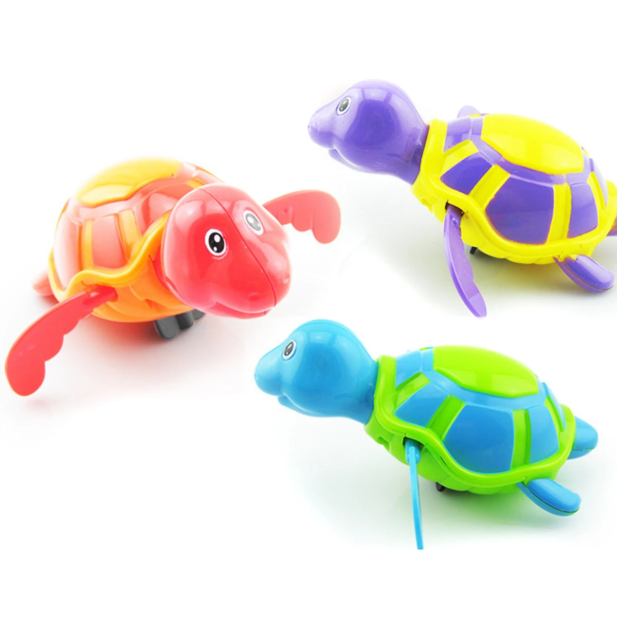 Random Color 1pc cute fun Baby Bathing Toy Animal Hippo Fish Wind Up Baby Shower Toy Baby Bathtub Playing Toy