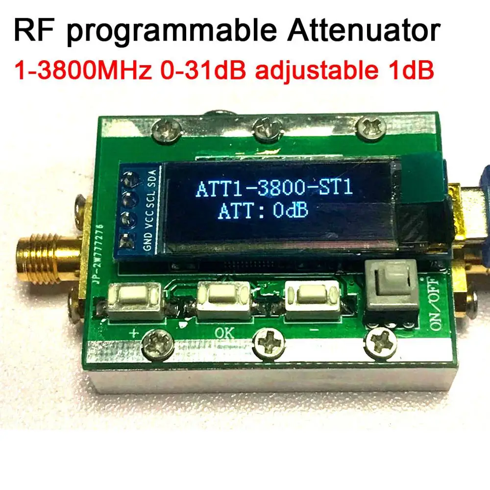 1Mhz-3800Mhz Digital Programmable RF Attenuator Control 0-31dB Step Controllable 