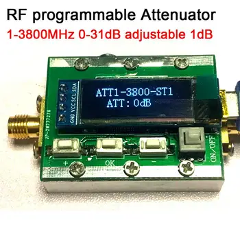 

RF attenuator control 1-3800MHz Digital programmable 0-31dB adjustable step 1dB PC controllable for Ham Radio Amplifier