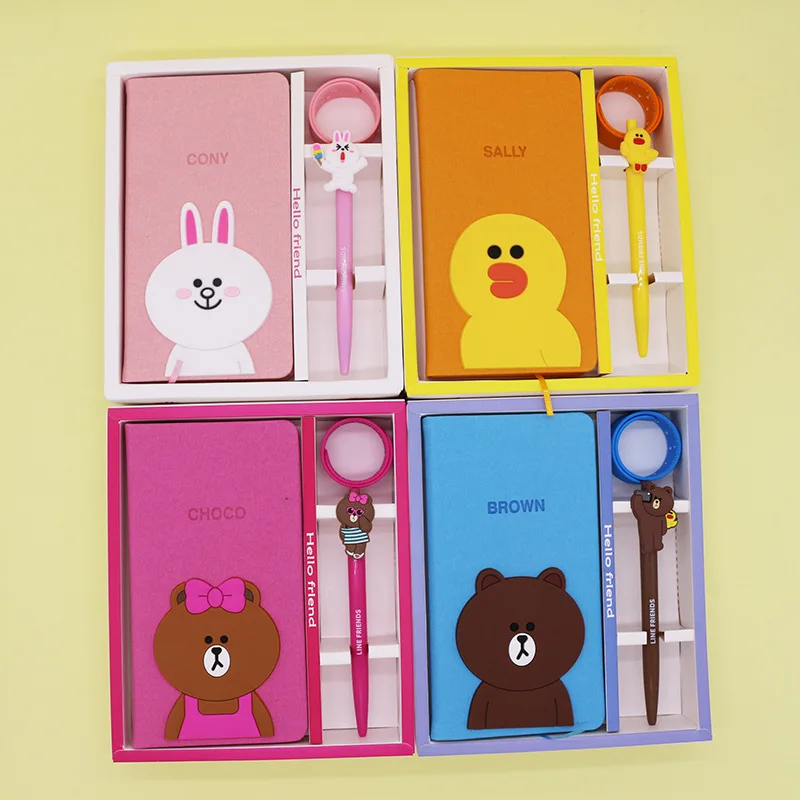 Креативные подарки мультфильм сумка для ноутбука пары тетрадь Подарочная коробка студентов набор канцелярских принадлежностей оптом