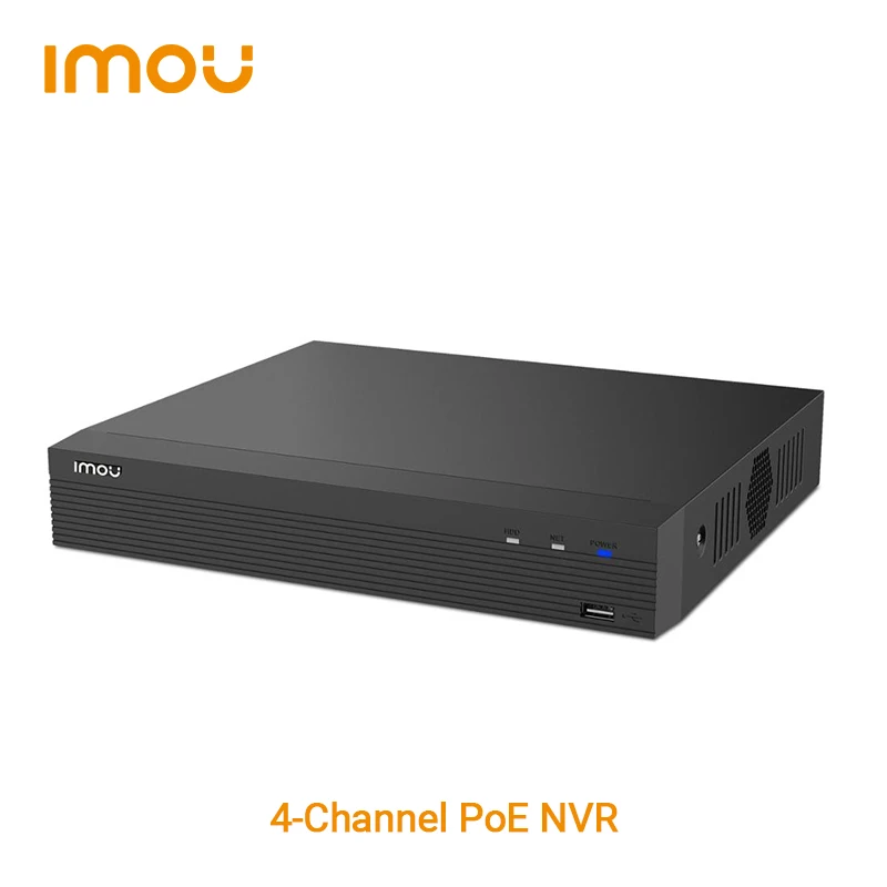 Dahua imou PoE NVR 4CH Power over Ethernet Recorder 1080P FHD Video 4CH Supper Decoding up to 8TB Storage Two-way Talk Cat 6 Net