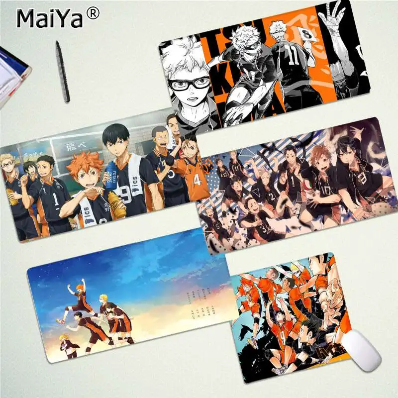 

Maiya Hot Sales Anime Haikyuu gamer play mats Mousepad Free Shipping Large Mouse Pad Keyboards Mat