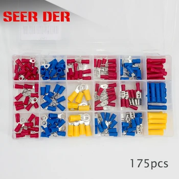 

Multicolor Insulated Terminal Ring /Fork /Butt Spade Connectors set 175 pcs