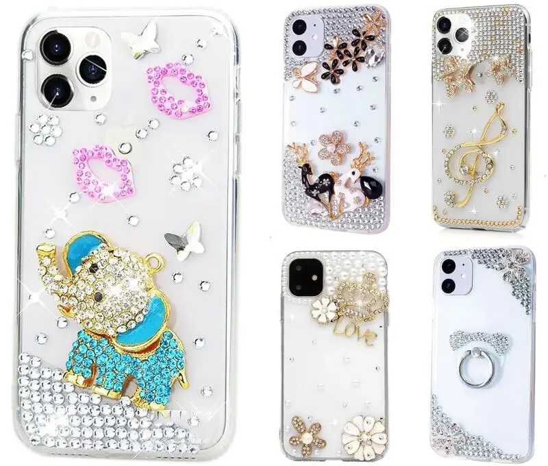

Diamond Rhinestone Case For iPhone 15 Pro Max 14 Plus 13 12 Samsung Galaxy S24 S23 S22 Ultra S21 FE Case Cover Phone Shell Bag
