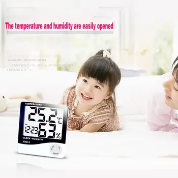 

HTC-1 Digital Large Screen Home Weather Station Temperature Humidity Meter