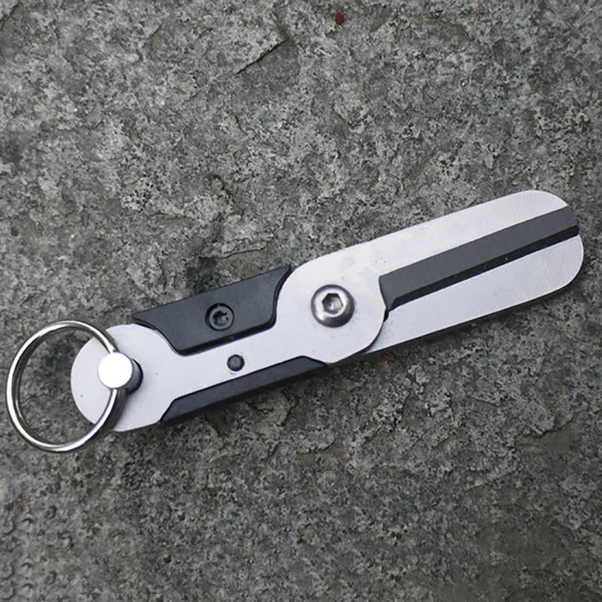 Mini Pocket Stainless Steel Scissors Edc Scissors Spring Bolt Key