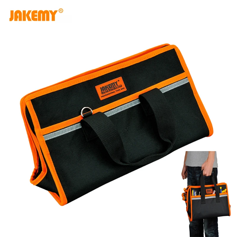 JAKEMY Multifunction Tool Bag Electrician Waterproof Hardware Repair Tools Bag Wear-resistant Tool Storage Toolkit waterproof tool bag