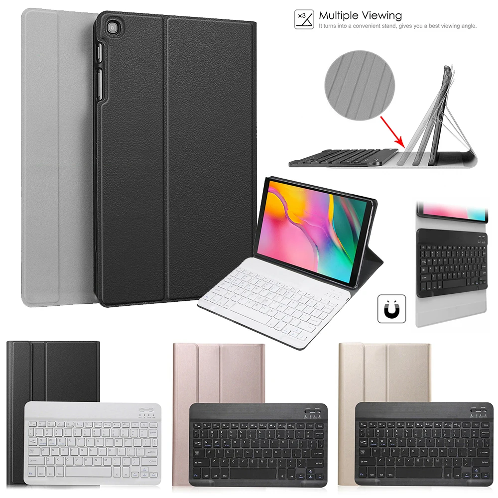 Беспроводная Bluetooth клавиатура чехол для samsung Galaxy Tab S5e 10,5 SM-T720 SM-T725 чехол из искусственной кожи Тонкий флип-чехол с подставкой