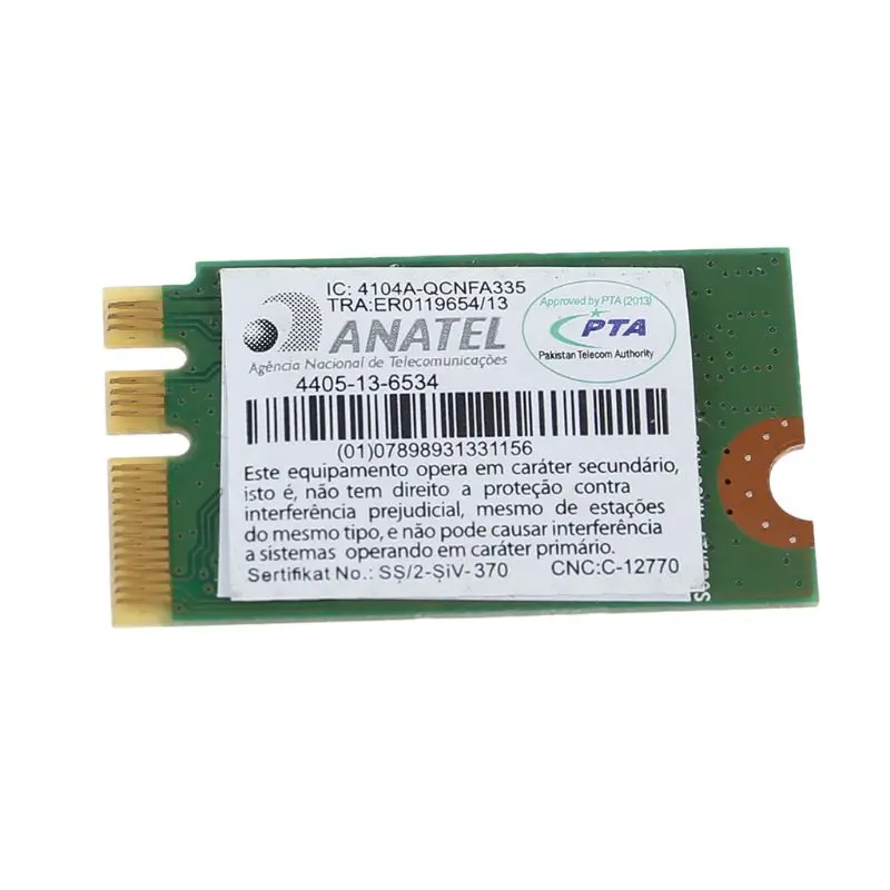 QCNFA335 wifi адаптер BT 4,0 NGFF WLAN wifi Беспроводная Bluetooth 4,0 сетевая карта Прямая поставка