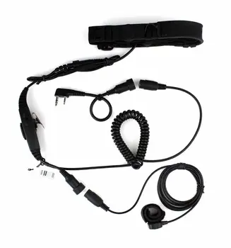 

Oppxun 2 Pin PTT VOX Throat MIC for KENWOOD WOUXUN TYT BAOFENG UV5R 888S Radio