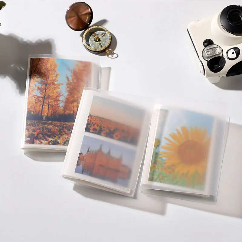 

Fashion Photo Holder Transparent Photo Album 3/5 inches Business Card Bag PVC PP Material Simple Convenient Practical Accessory