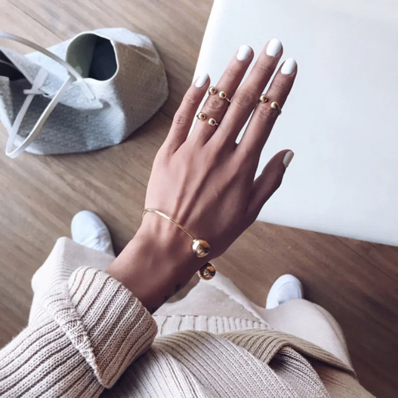 RscvonM Открытое кольцо стильный и модный водный металл кольцо для Бала регулируемое отверстие модные ювелирные изделия личности женские кольца