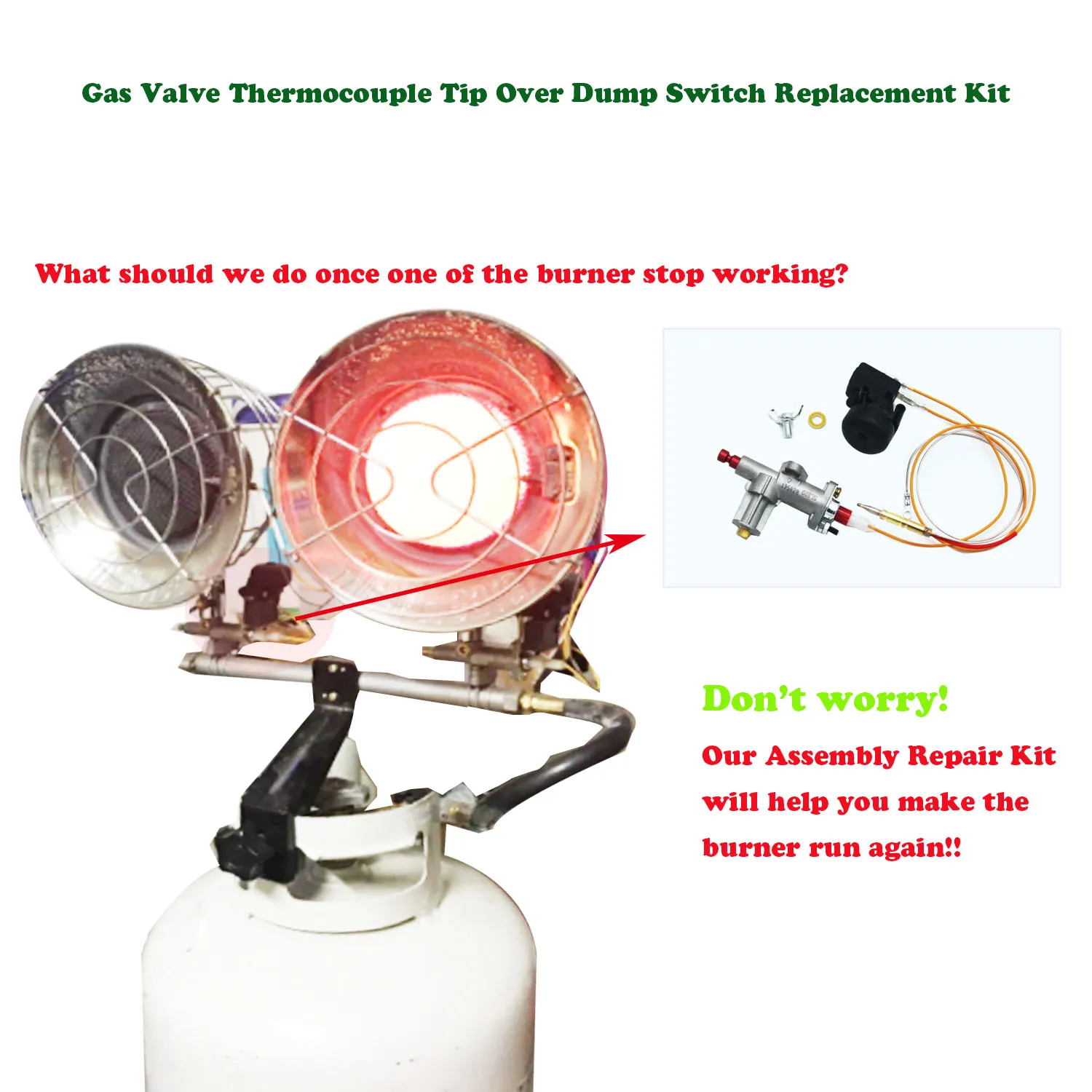 Earth Star Main Gas Control Safety Valve for Propane Gas Radiant Tank Top  Heater Thermocoupler Tip Over Switch Set - AliExpress