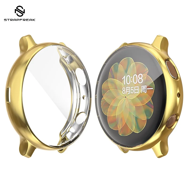 Защитный чехол для samsung galaxy watch active 2 44 мм 40 мм SM-R830 R820 силиконовый HD полноэкранный защитный чехол