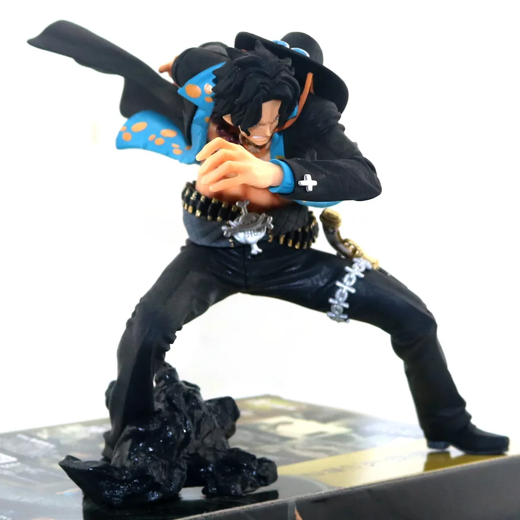 Garage Kit One Piece Modeling Story Black Cloth Heterochromatic Fire Fists Ace PDA Boxed Garage Kit