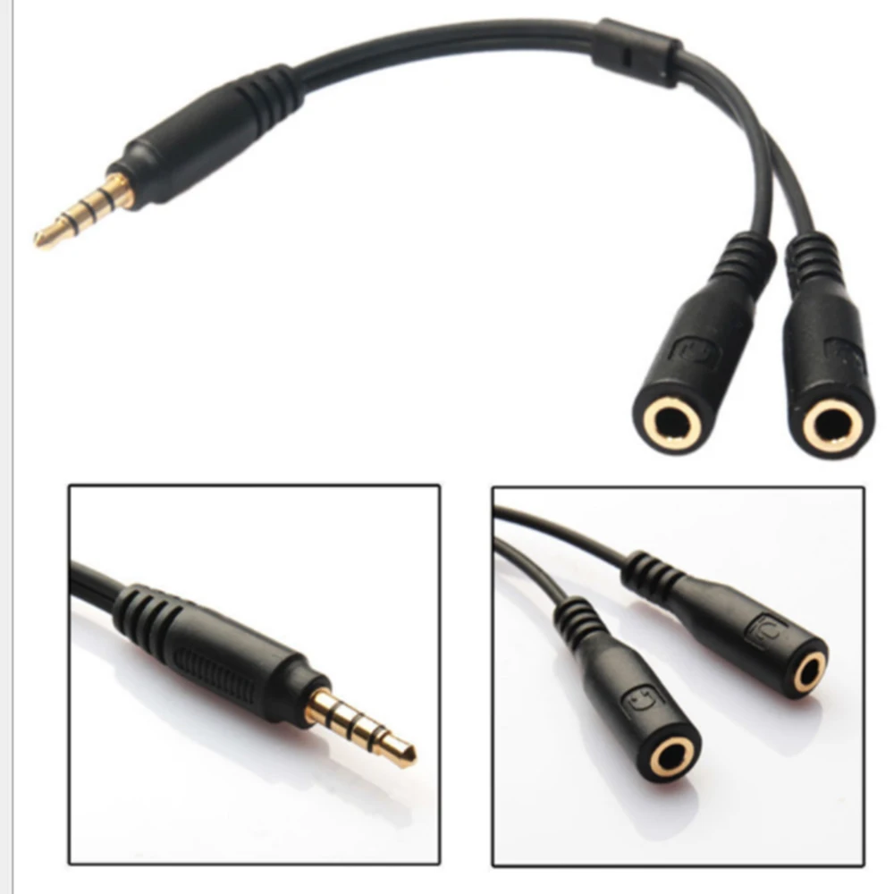 

Extension Cable Jack 3.5mm Audio Cable Male to 2 Female Aux cable Headphone Splitter for Phone Stereo Adapter RCA Cable