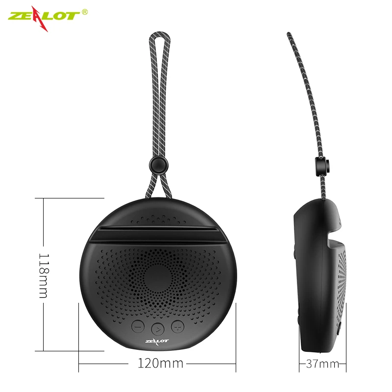 ZEALOT S24 мини открытый Bluetooth динамик беспроводной портативный милый ремешок