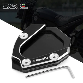 

For Benelli BJ500 BJ300GS Leoncino 500 Motorcycle CNC Aluminum Foot Kickstand Extension Pad Plate Side Stand Enlarger