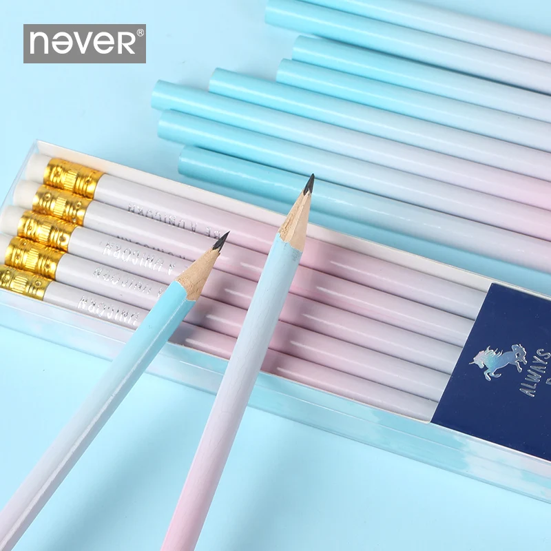 Набор карандашей серии Never Unicorn HB деревянный карандаш для рисования с ластик