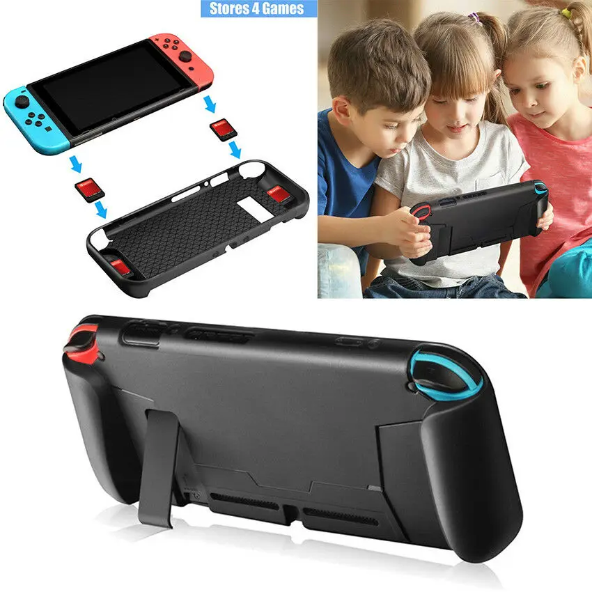 

Multi Soft TPU Case Guard Cover Black Protective Shell for Nintendo Switch NS Console Handle Grip Gamepad Accessories Case
