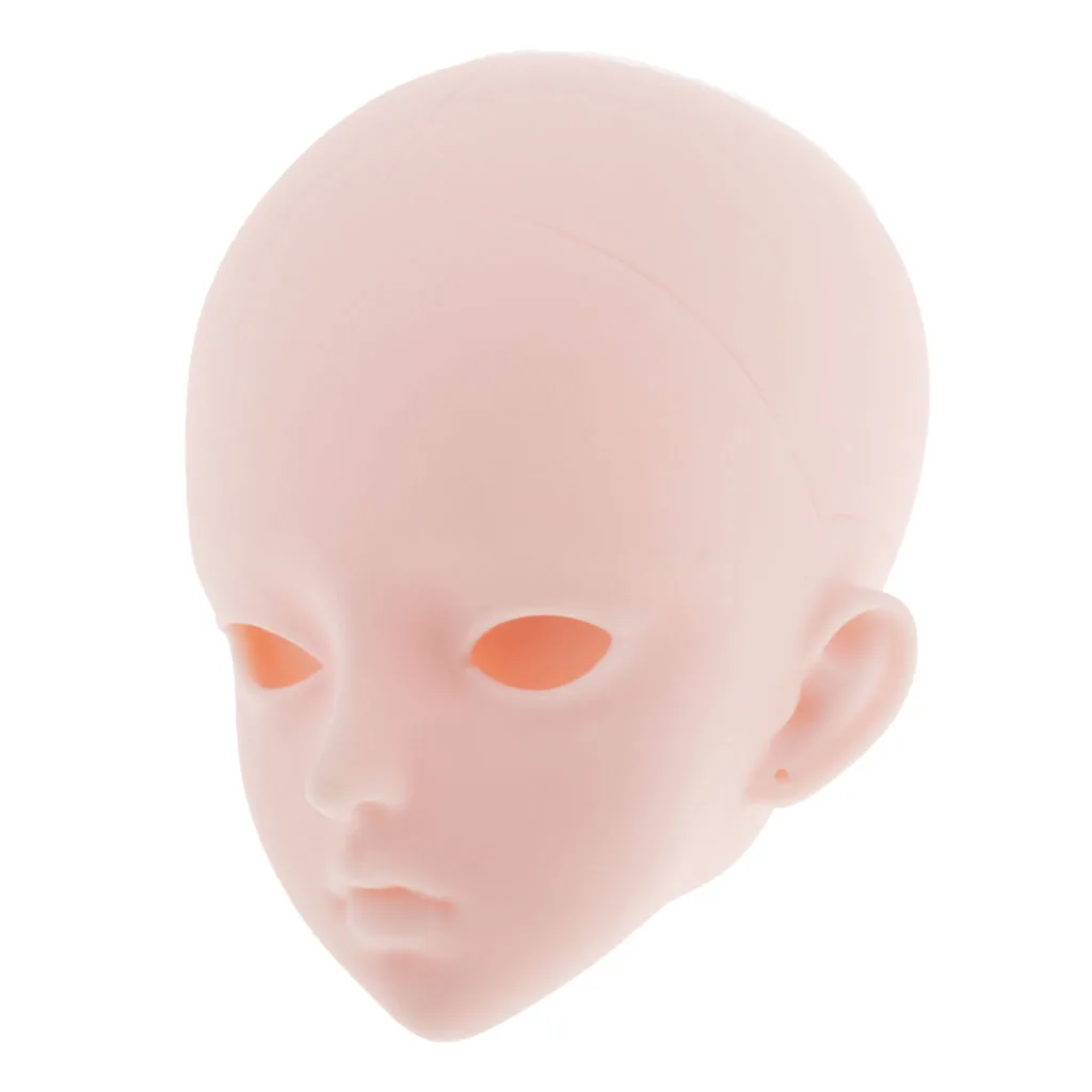 Plastic Female Girl Doll Head Mold Sculpt for 60cm 1/3 BJD Doll Body Parts