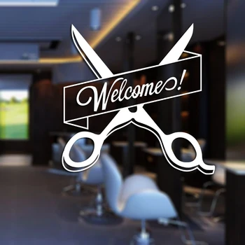 

Barbershop Sticker Bread Decal Customized Vinyl Wall Art Decor Windows Decoration Haircut Shavers Glass Barber Shop Decals