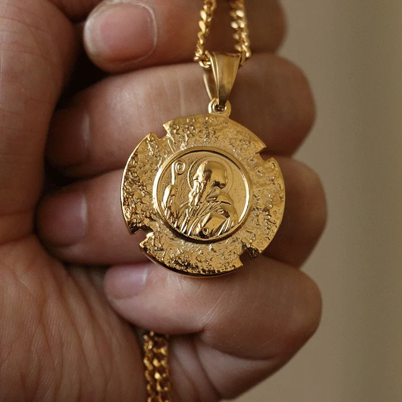

Hip hop Cross punk Jesus Necklace for Men 2020 New Fashion Gold color Cross Pendent with Chain Necklace Jewelry Gifts for Men
