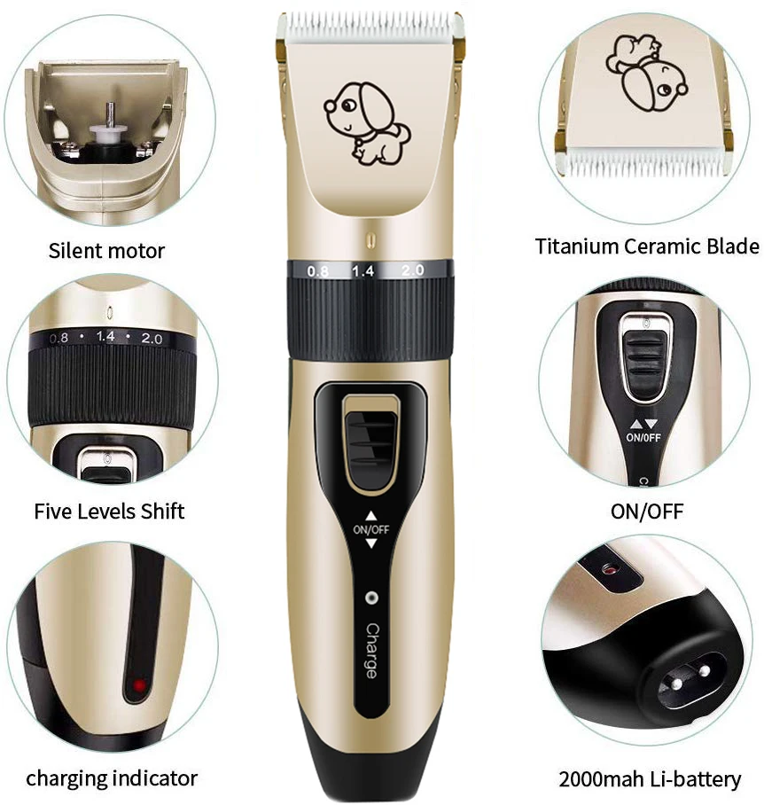 Electrical Dog Hair Trimmer USB Charging Pet Hair Clipper