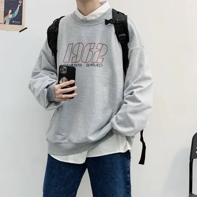 Свитшот мужской с длинным рукавом и круглым вырезом 3 цвета |