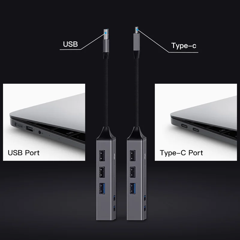 Разветвитель USB Baseus 5 портов 3 0 дюйма Type C|USB-хабы| |