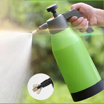 

2L Green Hand Pressure Trigger Sprayer Bottle Adjustable Copper Nozzle Head Manual Air Compression Pump Spray Bottle
