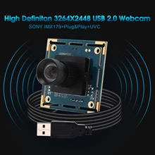 HD Mjpeg YuY2 8MP 3840x2880 цифровой IMX179 без искажений Мини usb веб-камера модуль камеры