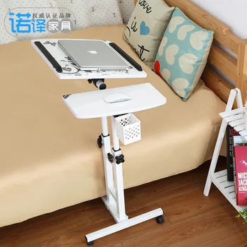 

Fashion laptop desk creative writing folding lifting and rotating bedside mobile computer table laptop table bed stand up desk