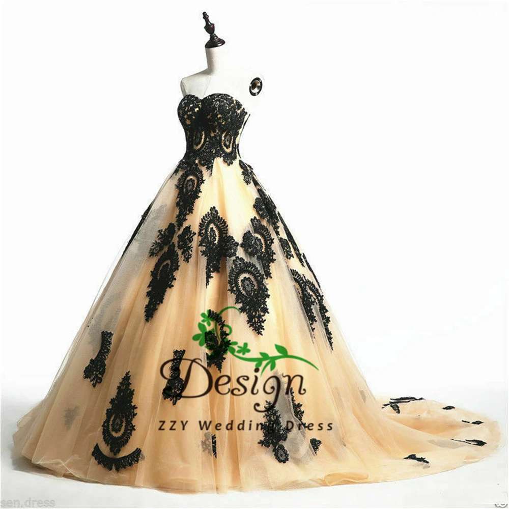 Шампанское Vestidos De 15 Anos Quinceanera настоящие изображения черные тюлевые платья с аппликацией, пышные платья с аппликацией - Цвет: Шампанское
