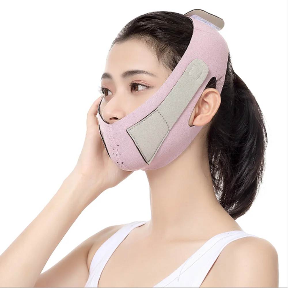 Эластичный уход за кожей лица для похудения повязки V линия LiftingFace формирователь