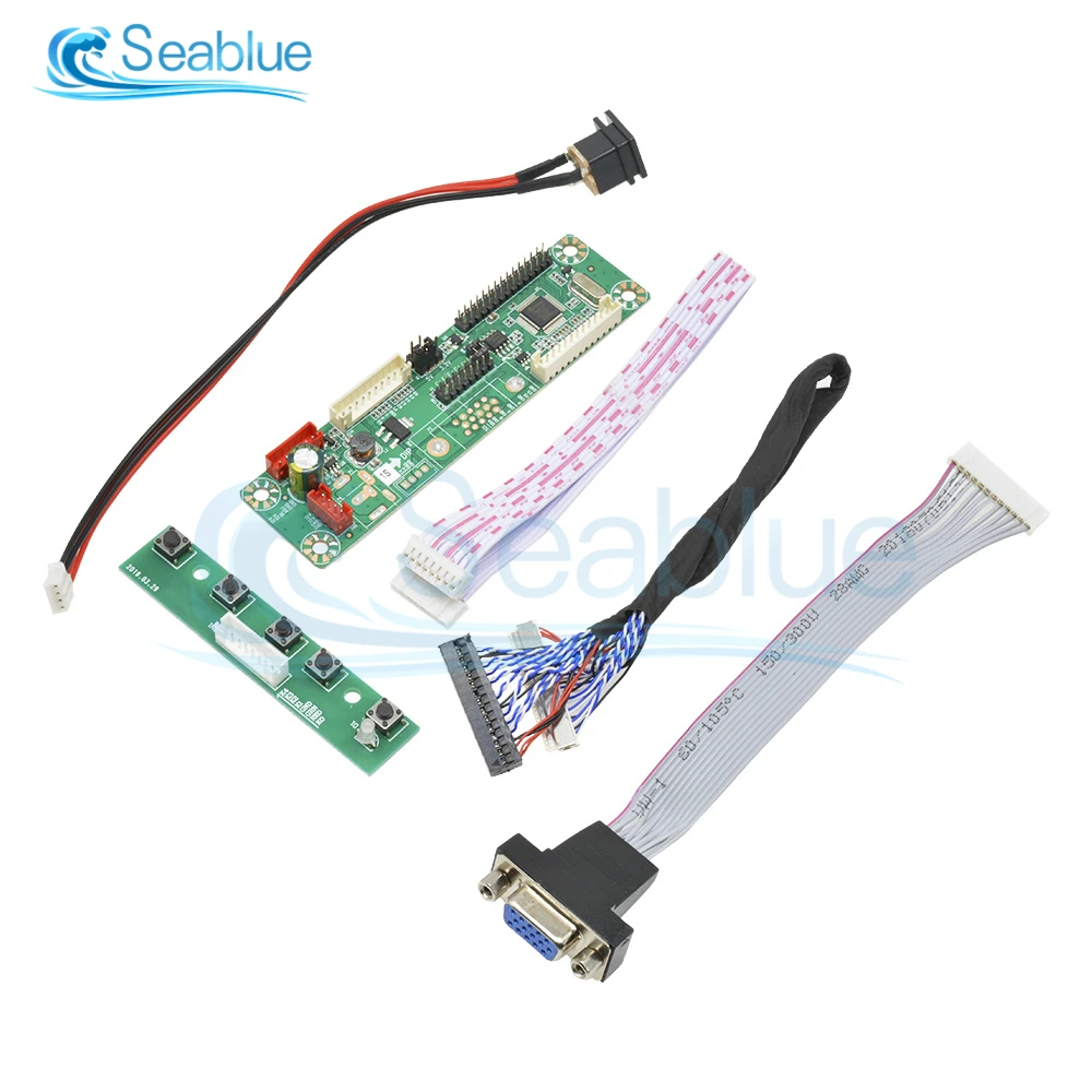 Универсальный модуль платы драйвера 1 комплект канал VGA MT6820-MD HX6820-A HX6820 V2.0 LVDS экран