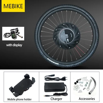 

iMotor 2.0 20" to 29" 700c Front Wheel Hub Brushless Gear Motor Electric Bicycle Conversion Kit with Battery for MTB Bike