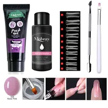 Beateal 반 영구적 인 uv 바니시 polygel 네일 연장 용 젤 세트 9 색 네일 아트 키트 폴리 젤 매니큐어 아크릴 겔락(China)