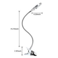Microblading Tattoo 8X Magnifying Nail Art USB Cold Light Led Non Slip Equipment Clamp Table Glass Lamp For Beauty Salon 2