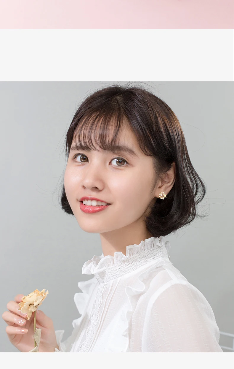 MloveAcc 925 пробы копмлект ювелирного изделия с натуральным пресноводным жемчугом для женщин золотой цвет корейский Винтаж Ретро серьги