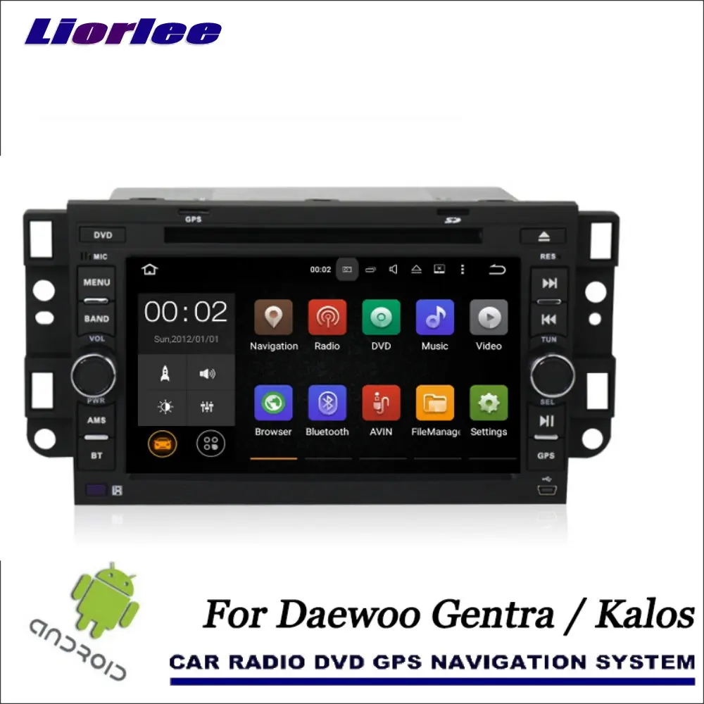 Liorlee для Daewoo Gentra/Kalos 2002 2011 Android автомобильный медиа Аудио Видео CD DVD GPS плеер Navi