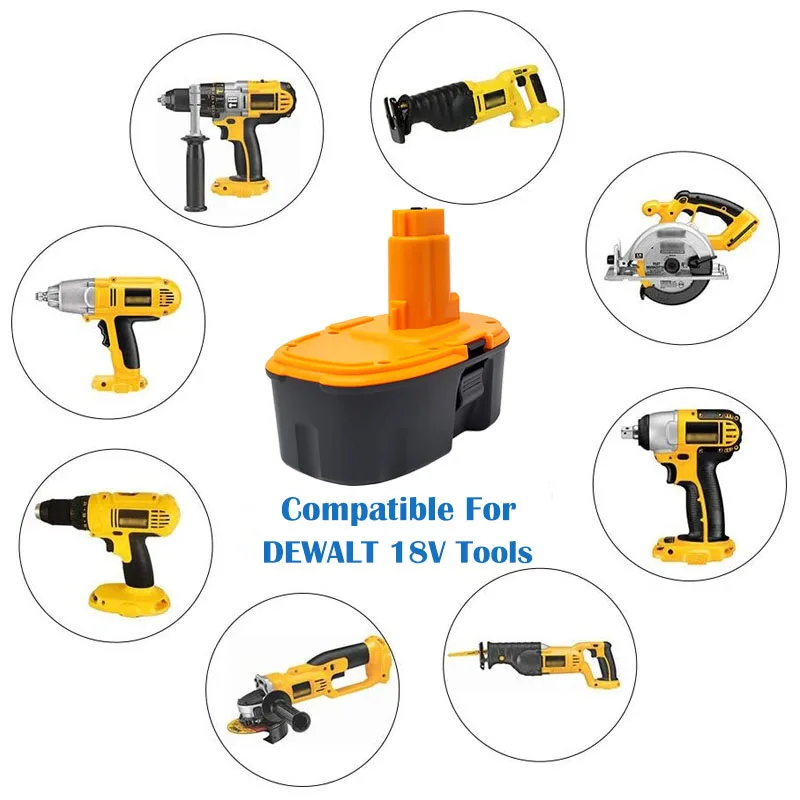 2 шт. перезаряжаемые ni mh аккумуляторы 3500 мАч 18 в DC9096 для Dewalt DE9039 DE9095 DE9096 DC020 DC212 DC212B